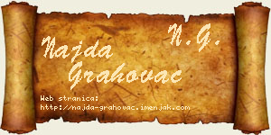 Najda Grahovac vizit kartica
